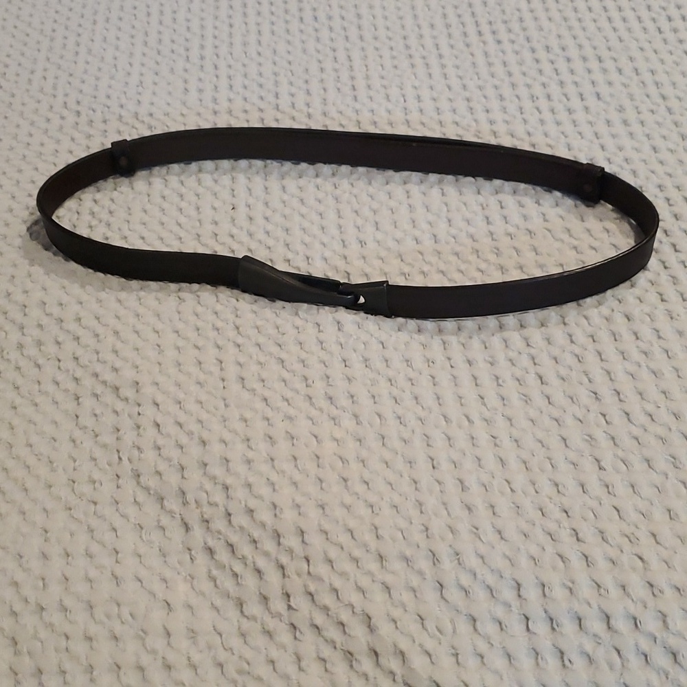 Coldwater Creek Women Genuine Leather Belt Hook Closure Brown  Size L/X